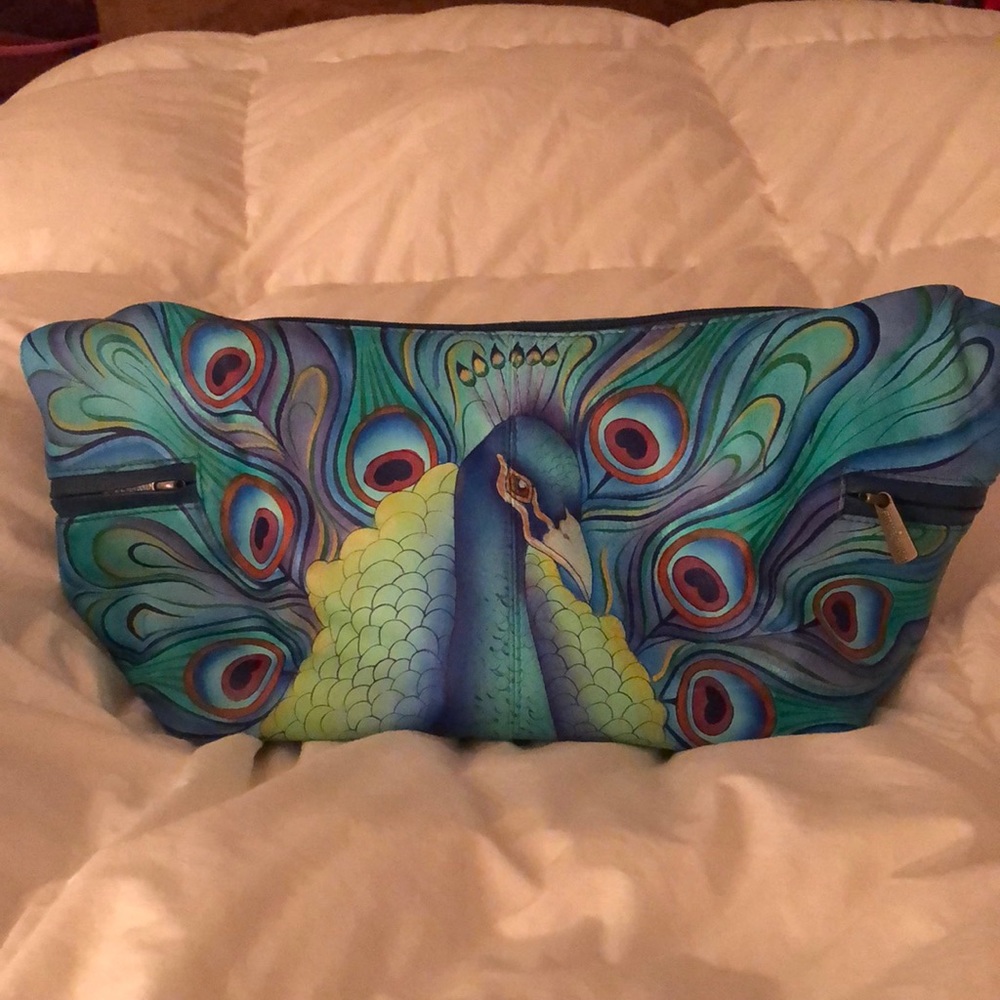 Anuschka Peacock Handbag NWT
